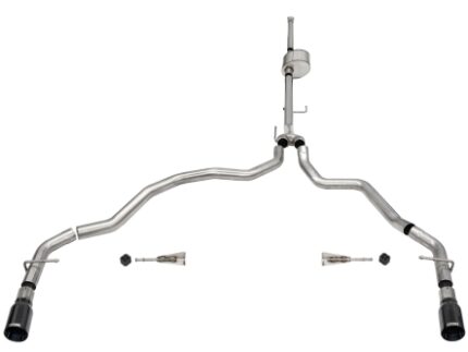 Corsa Cat-Back 3.0" Dual Rear Single 4.0" F150 5.0 21-23
