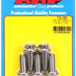 "3/8""-24 x 1.000 12pt 7/16 wrenching SS bolts" (5pcs)