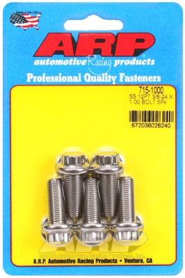 240E389F-4626-8071-D429-F15C3894ED84 "3/8""-24 x 1.000 12pt 7/16 wrenching SS bolts" (5pcs) - Image 1