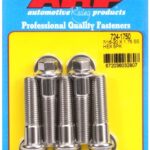 "7/16""-20 x 1.750 hex SS bolts" (5pcs)