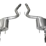 Corsa Axle-Back 3.0" Dual Rear Single 4.5" Mustang 5.0 15-17
