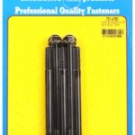 "5/16""-24 x 4.750 hex black oxide bolts" (5pcs)
