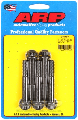 2849A842-EED3-625D-B255-59562FD7D92A ARP M10 x 1.50 x 65 12pt black oxide bolts(5pcs) - Image 1