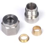 Haltech 1/4" Stainless Steel Weld-on Kit inc Nut and Ferrule
