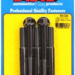 "7/16""-14 X 3.250 hex black oxide bolts" (5pcs)
