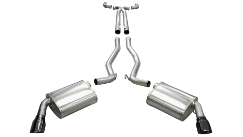 2A109120-40E1-07C8-FCCD-D2C71E2C4FC6 Corsa Cat-Back 2.5" Dual Rear Single 4" Camaro 6.0/6.2 11-15 - Image 1