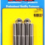 "7/16""-20 x 2.500 hex SS bolts" (5pcs)