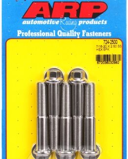 "7/16""-20 x 2.500 hex SS bolts" (5pcs)