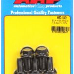 M10 x 1.50 x 20 hex black oxide bolts (5pcs)