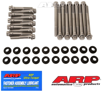 2BAB77F2-A62F-319D-9303-7C3D1CB2399D SB Ford w/W heads. SS 12pt head bolt kit - Image 1