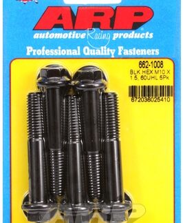ARP M10 x 1.50 x 60 hex black oxide bolts (5pcs)