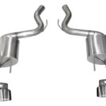 Corsa Axle-Back 3.0" Dual Rear Twin 4.0" Mustang 5.0 18-22