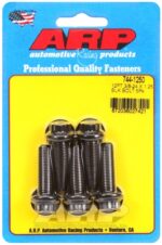 "3/8""-24 x 1.250 12pt 7/16 wrenching black oxide bolts"5pcs