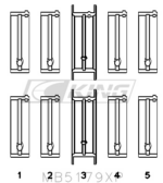 King Main Bearing Shell OPEL C20XE, X18XE, X22XE