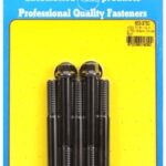 "7/16""-14 X 3.750 hex black oxide bolts" (5pcs)