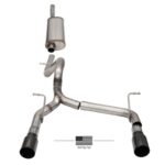 Corsa Cat-Back 2.75" Dual Rear Dual Outlet 4" Wrangler 07-18