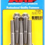"3/8""-24 x 2.250 12pt 7/16 wrenching SS bolts" (5pcs)