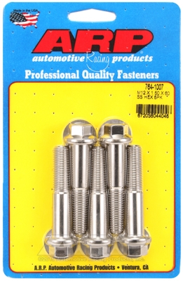 32F30DF8-A546-70DB-20F2-BBB988792C4D ARP Bolt Kit M12 x 1.50 x 60 SS Hex - Image 1