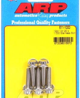 "1/4""-20 x 1.000 12pt SS bolts" (5pcs)