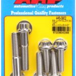 Big block Chrysler bellhousing bolt kit - Stainless 12 pt