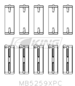 King Main Bearing Shell HONDA A-SERIES, B-SERIES, K-SERIES