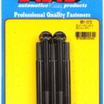 M8 x 1.25 x 80 hex black oxide bolts (5pcs)