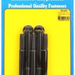 "7/16""-14 X 4.000 hex black oxide bolts" (5pcs)
