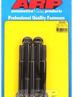 "7/16""-14 X 4.000 hex black oxide bolts" (5pcs)