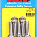 "7/16""-20 x 1.500 12pt SS bolts" (5pcs)