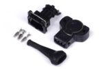 Haltech Throttle Pos. Sensor -Black CCW Rotation 8mm D-Shaft