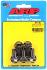 "3/8""-24 x .750 hex 7/16 wrenching black oxide bolts" 5pcs