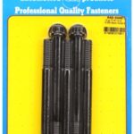 "7/16""-14 x 5.000 12pt black oxide bolts" (5pcs)
