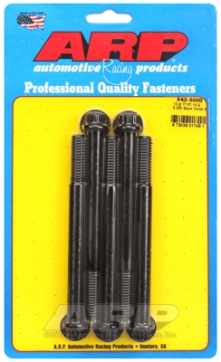 395FB39B-F115-1CC7-F435-3571D1CBC03D "7/16""-14 x 5.000 12pt black oxide bolts" (5pcs) - Image 1