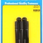 "3/8""-16 X 3.750 hex black oxide bolts" (5pcs)
