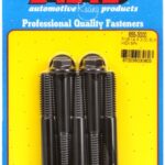 "7/16""-14 X 3.000 hex 1/2 wrenching black oxide bolts" 5pcs
