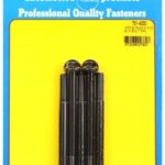 "5/16""-24 x 4.000 hex black oxide bolts" (5pcs)
