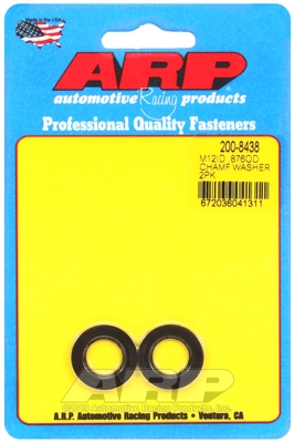 3B78AE8F-D883-8B69-15BD-96740FDFA4F5 ARP Chamfer Washer M12 ID 0.876 OD Black 2 Pack - Image 1