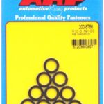 M10 ID .591 OD/.078 Thick- black washers(10 pcs)
