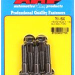 "5/16""-24 x 1.500 hex black oxide bolts" (5pcs)