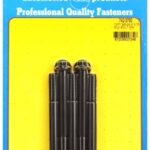 "3/8""-24 x 3.750 12pt black oxide bolts" (5pcs)