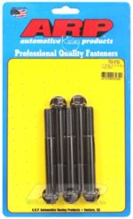 "7/16""-20 x 3.750 hex black oxide bolts" (5pcs)