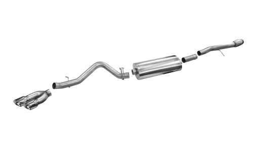 3F47508C-D670-5196-0638-8B42743E87E4 Corsa Cat-Back 3.5" Sngle Side Twin 4.5" Silverado 6.2 14-19 - Image 1