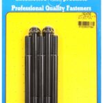 "3/8""-24 x 4.750 12pt black oxide bolts" (5pcs)