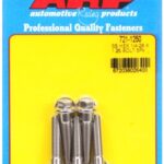 "1/4""-28 x 1.250 hex SS bolts" (5pcs)