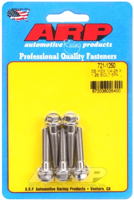 40654637-6EA1-27C7-3547-09A576C32F9F "1/4""-28 x 1.250 hex SS bolts" (5pcs) - Image 1