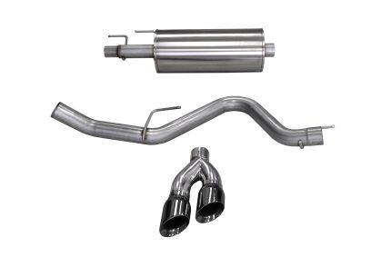 Corsa Cat-Back 3.0" Single Side Twin 4.0" F150 2.7/3.5 15-20