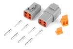 Haltech Plug & Pins Only Set of Deutsch DTP-4 Conn (25 Amp)