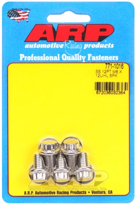 43AC24D6-4B96-913A-CF15-97C74BDD381F M8 x 1.25 x 12 12pt SS bolts (5pcs) - Image 1