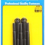 "7/16""-14 x 3.500 12pt black oxide bolts" (5pcs)