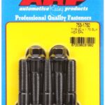 "7/16""-20 x 1.750 hex black oxide bolts" (5pcs)